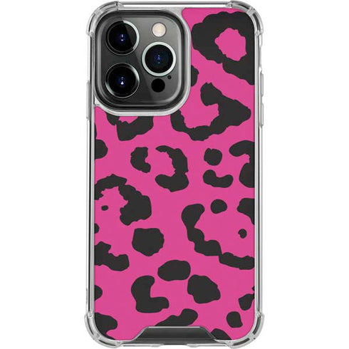 Rosy Leopard iPhone 16 Pro Clear Case